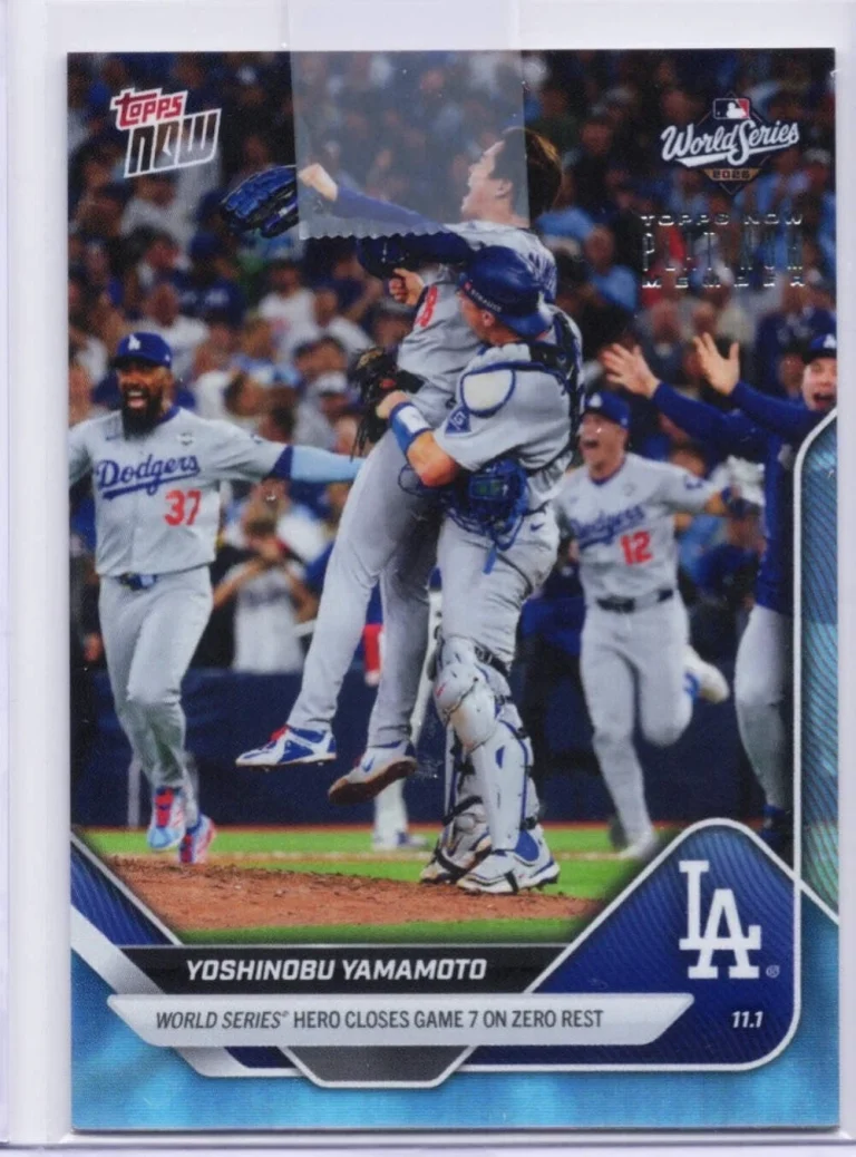 2025 Topps Now Yoshinobu Yamamoto #P925 Platinum Member Baseball Card