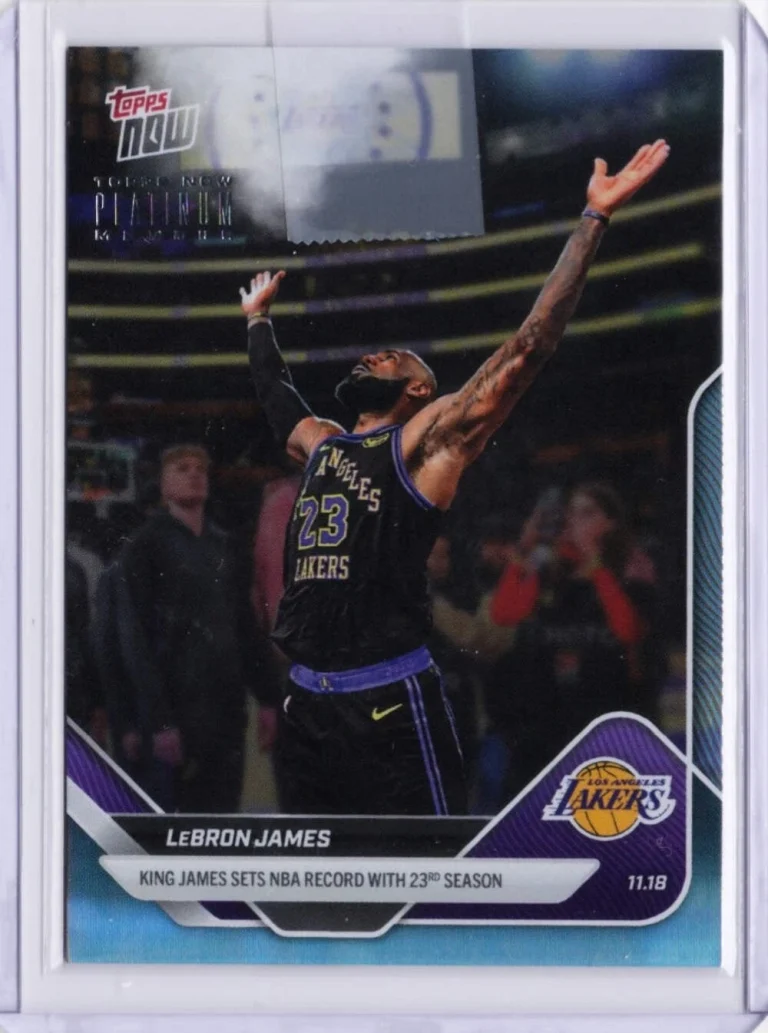 2025 Topps Now LeBron James #P58 Platinum Member Basketball Card