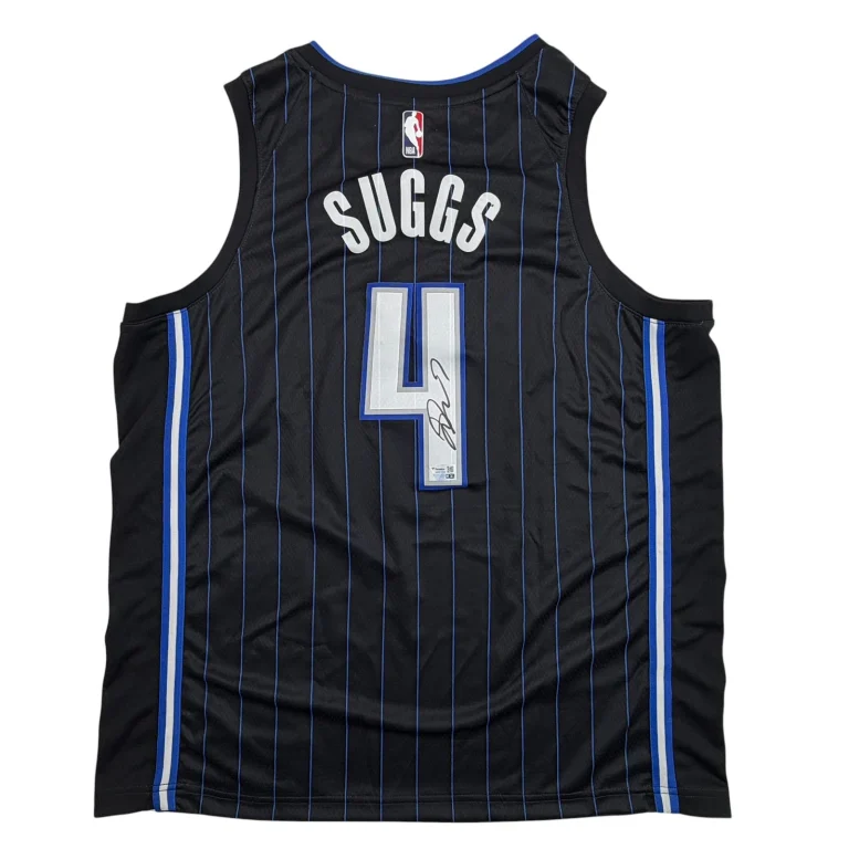 Autographed/Signed Jalen Suggs Orlando Magic Black Authentic Jersey Fanatics COA