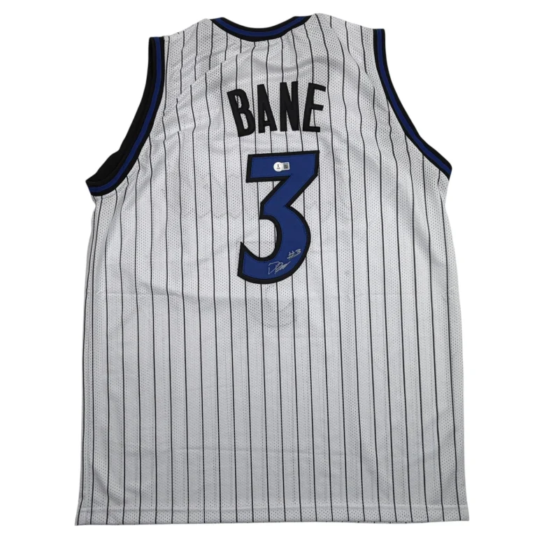 Autographed/Signed Desmond Bane Orlando White Pinstripe Jersey Beckett BAS COA