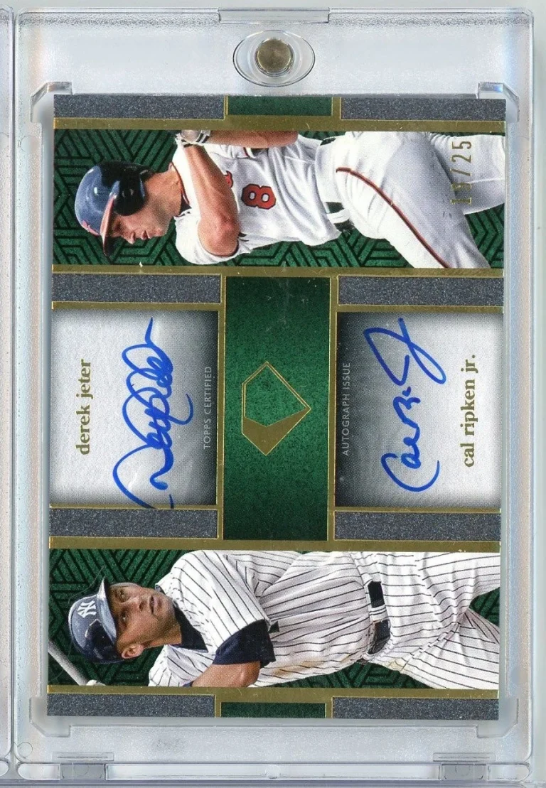 2024 Topps Diamond Icons Derek Jeter Cal Ripken IDAJRC 25 Iconic Dual Autograph