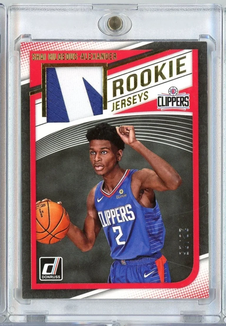 2018 Donruss Shai Gilgeous Alexander RJSGA /25 Rookie Jerseys Player Worn Relic