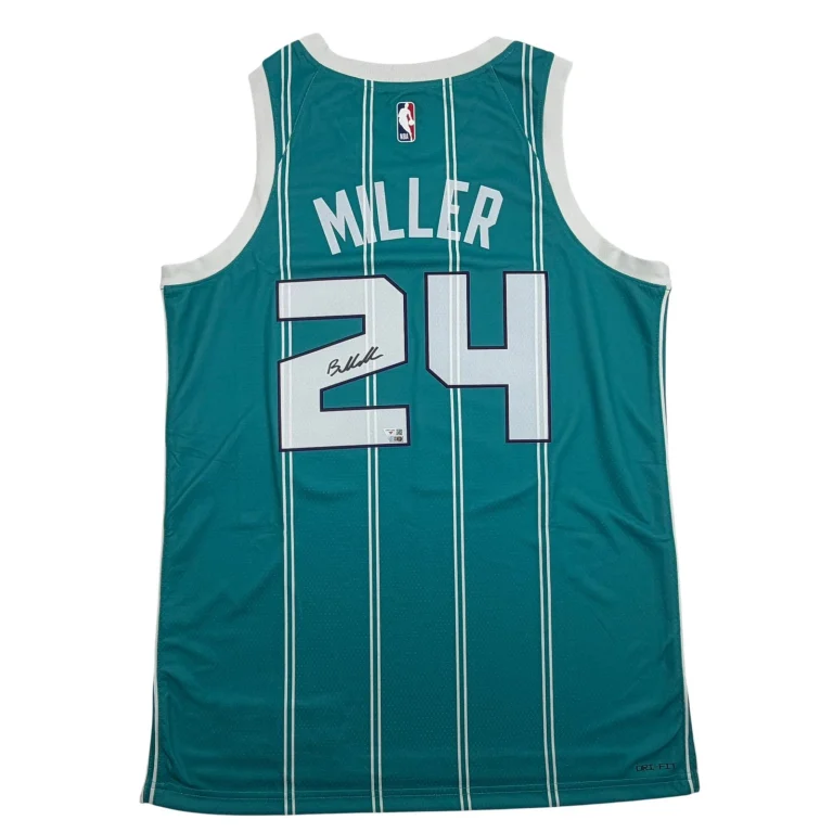 Autographed/Signed Brandon Miller Hornets Teal Authentic Jersey Fanatics COA