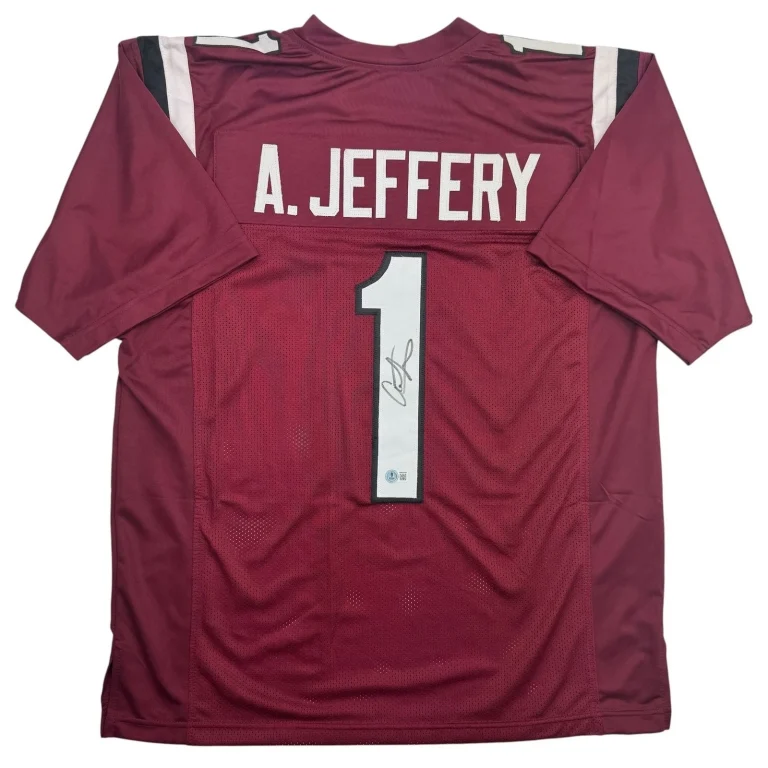 Autographed/Signed Alshon Jeffery South Carolina Maroon College Jersey BAS COA