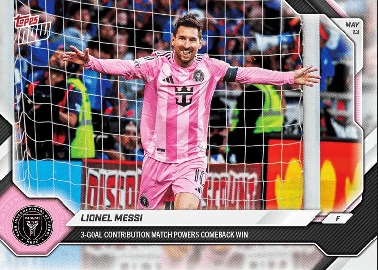 2026 Topps Now Lionel Messi #45 Inter Miami Soccer Card