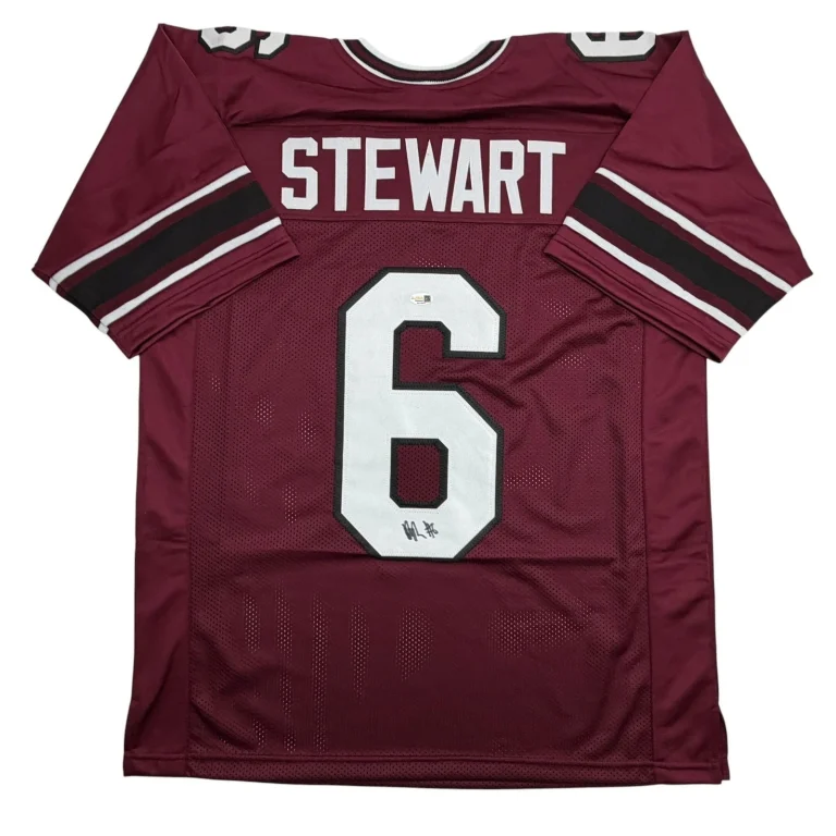 Autographed/Signed Dylan Stewart South Carolina Maroon College Jersey JSA COA