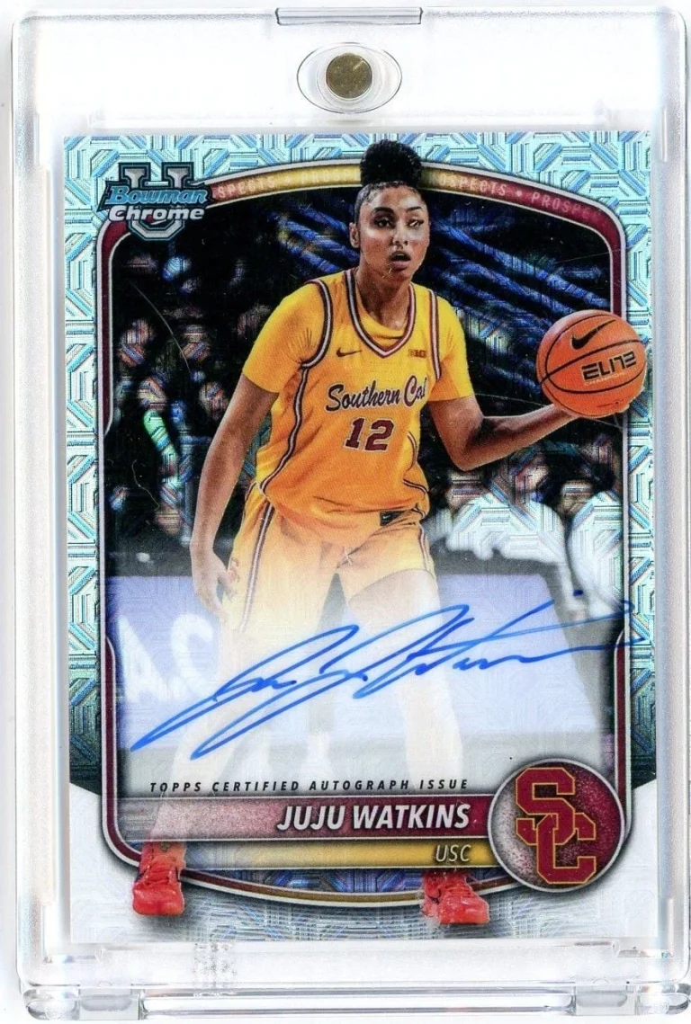 2025 Bowman U Chrome JuJu Watkins #CPAJA Mojo Refractor Auto RC Basketball Card