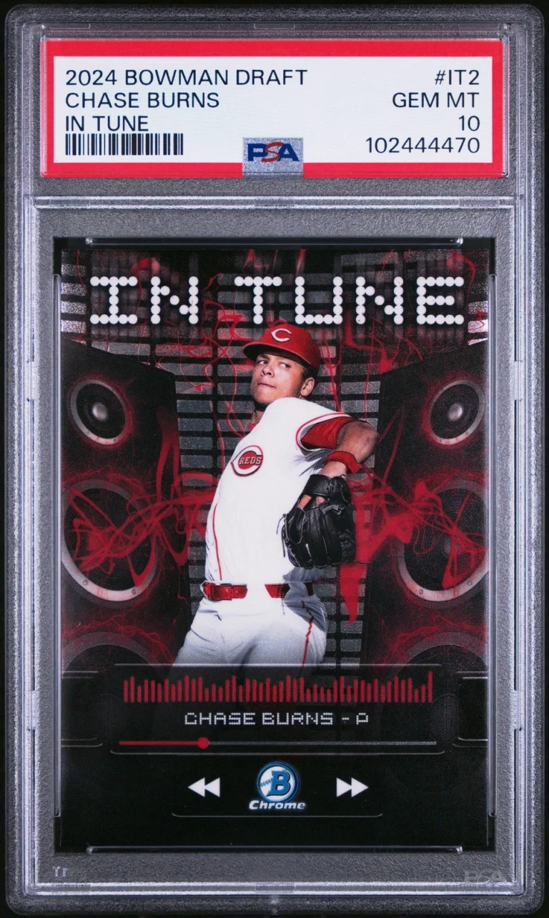 Graded 2024 Topps Bowman Draft Chase Burns #IT2 In Tune RC Baseball Card PSA 10