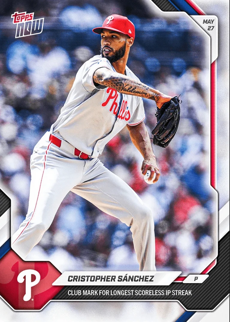 2026 Topps Now Cristopher Sanchez #258 Philadelphia Phillies Baseball Card