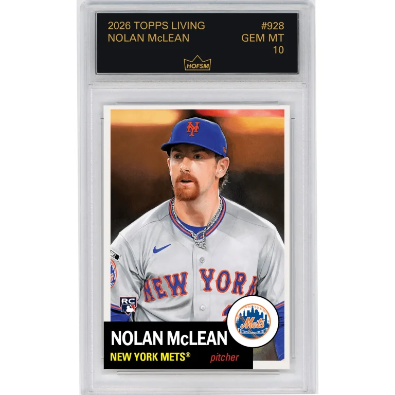 Graded 2026 Topps Living Nolan McLean #928 Rookie RC Baseball Card HOFSM 10