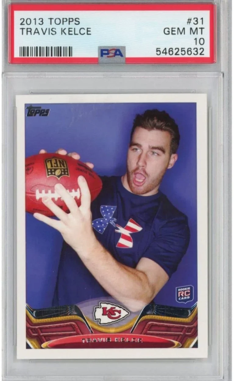 Graded 2013 Topps TRAVIS KELCE #31 Rookie RC Football Card PSA 10 Gem Mint