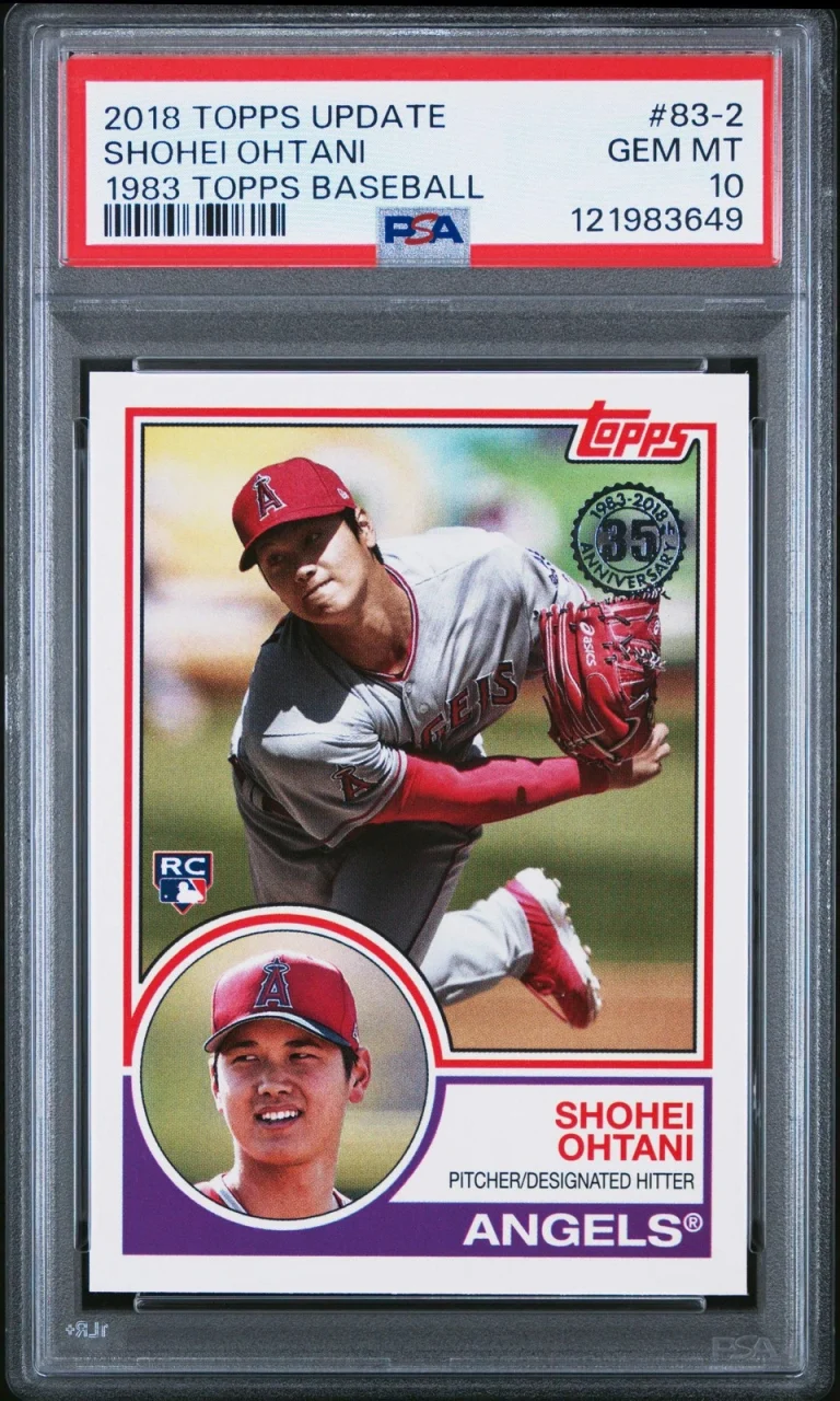 Graded 2018 Topps Shohei Ohtani #83-2 1983 Rookie RC Baseball Card PSA 10 Gem Mi