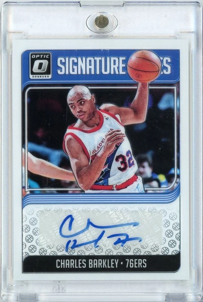 2018 Panini Donruss Optic Charles Barkley #SGCBK Signature Series Auto Card