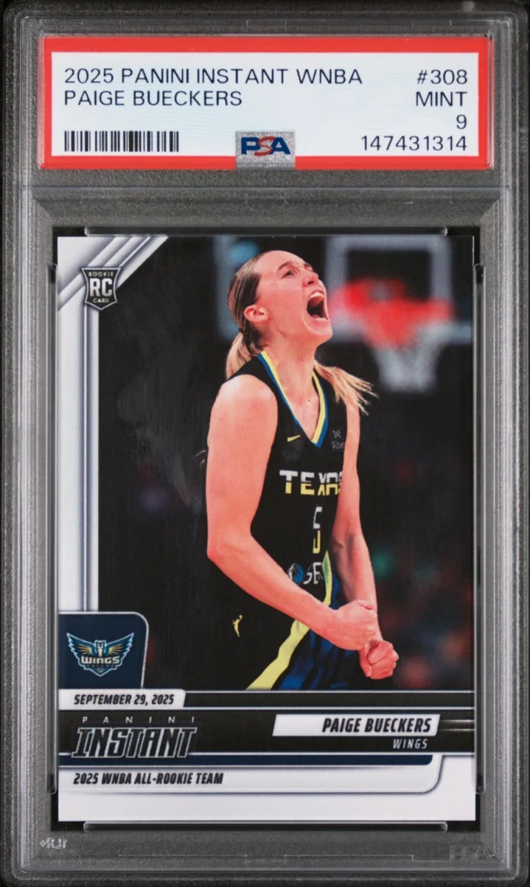 Graded 2025 Panini Instant Paige Bueckers #308 Rookie RC Basketball Card PSA 9