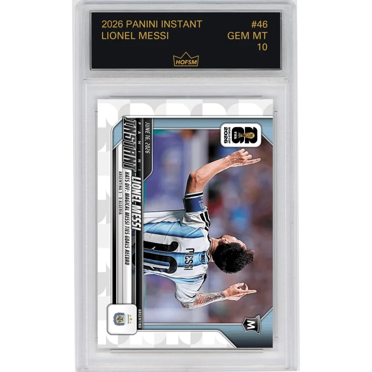 Graded 2026 Panini Instant World Cup Lionel Messi #46 Soccer Card HOFSM 10