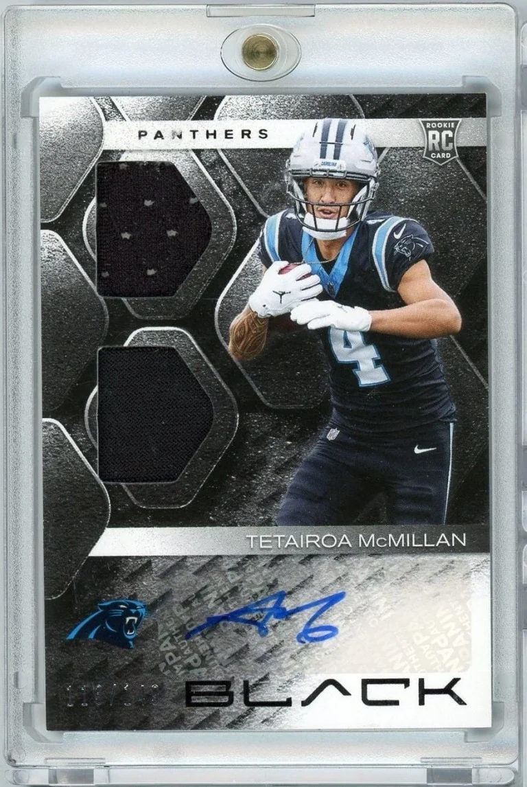 2025 Panini Black Tetairoa McMillan #RSMTMN RPA Auto /149 Rookie RC