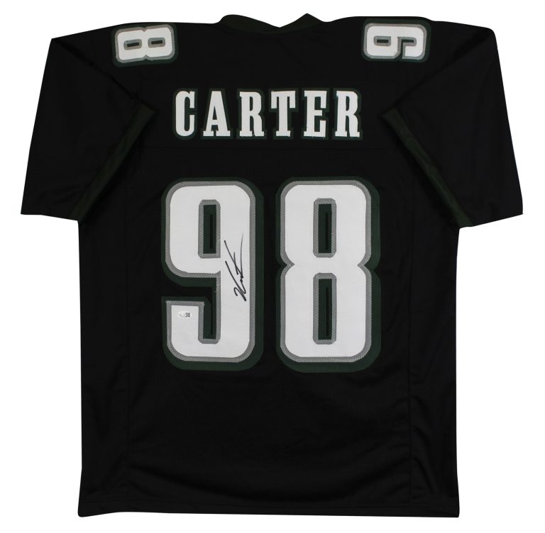 Jalen Carter Authentic Signed Black Pro Style Jersey Autographed JSA Witnessed