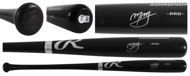 Padres Manny Machado Signed Black Rawlings Adirondack Baseball Bat BAS #BX68758