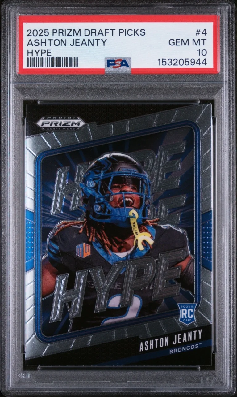 Graded 2025 Panini Prizm DP Ashton Jeanty #4 Hype Rookie RC Card PSA 10