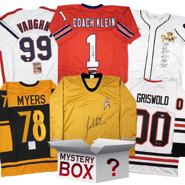 Movie Stars Autographed Jersey Mystery Box with PSA JSA BAS COA
