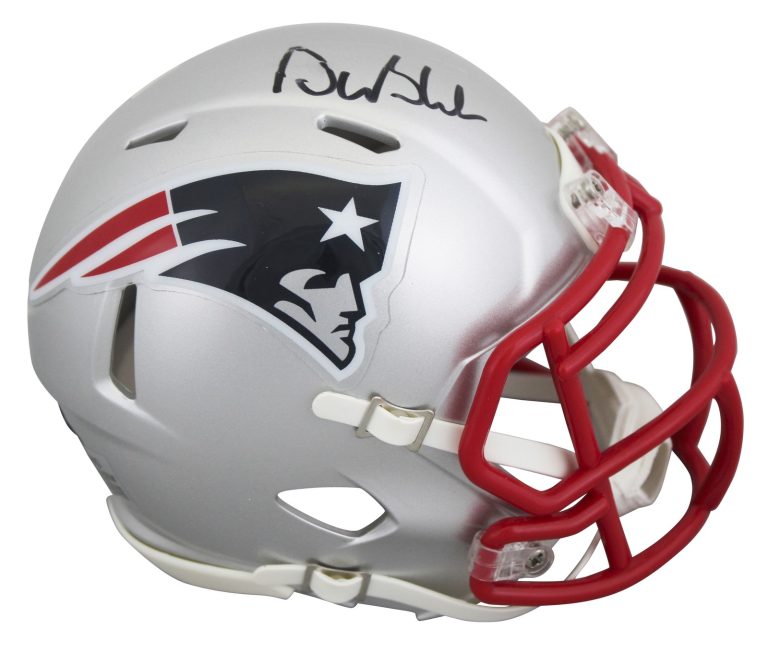 Patriots Drew Bledsoe Authentic Signed Speed Mini Helmet BAS Witnessed #1W268111