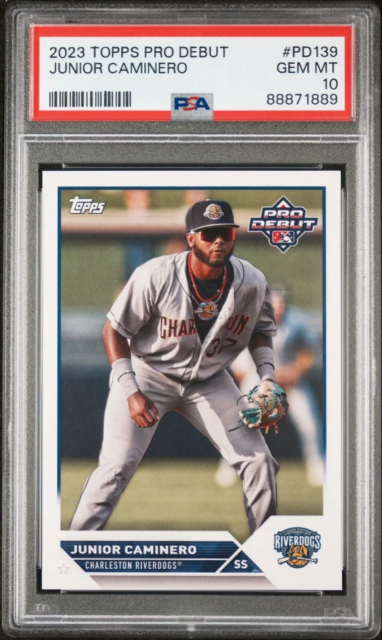Graded 2023 Topps Pro Debut Junior Caminero #PD139 Rookie RC Card PSA 10