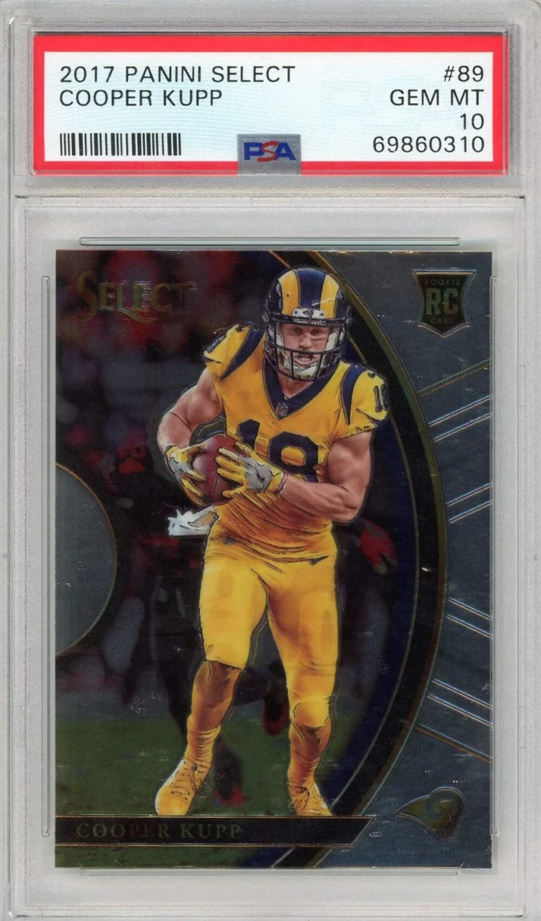 Graded 2017 Panini Select Cooper Kupp #89 Rookie RC Football Card PSA 10 Gem