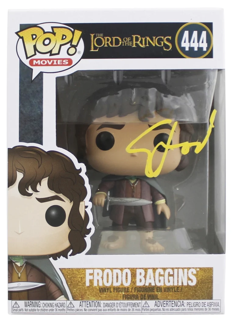 Elijah Wood Lord of the Rings Authentic Signed #444 Funko Pop Figure JSA CD11344