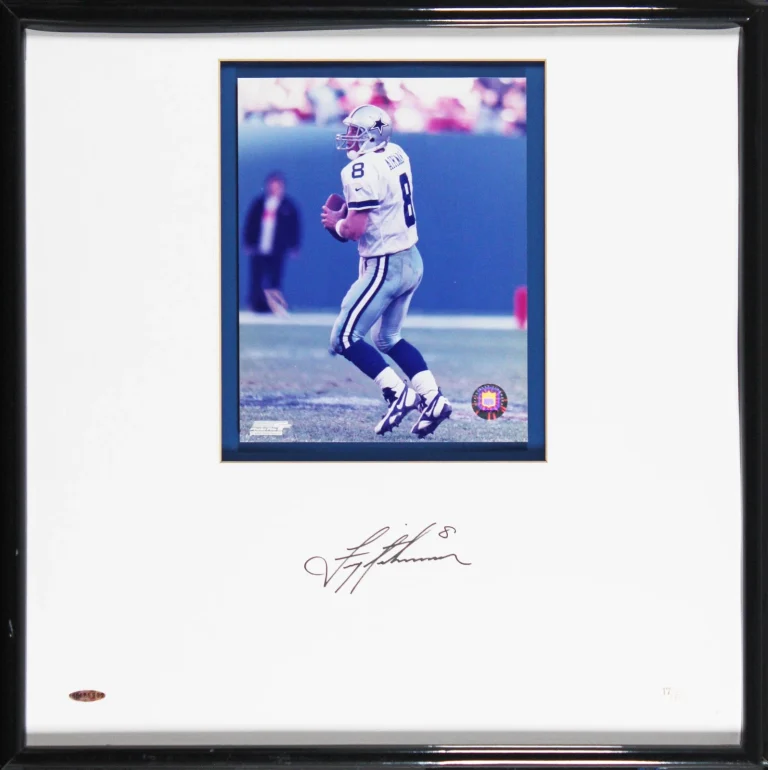 Cowboys Troy Aikman Authentic Signed Framed Display LE #17/248 UDA #BAE75902
