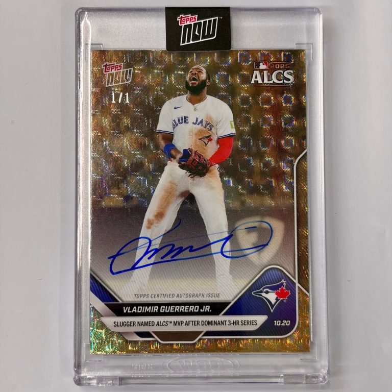 2025 Topps Now Vladimir Guerrero Jr #891C Foilfractor Auto /1 Baseball Card