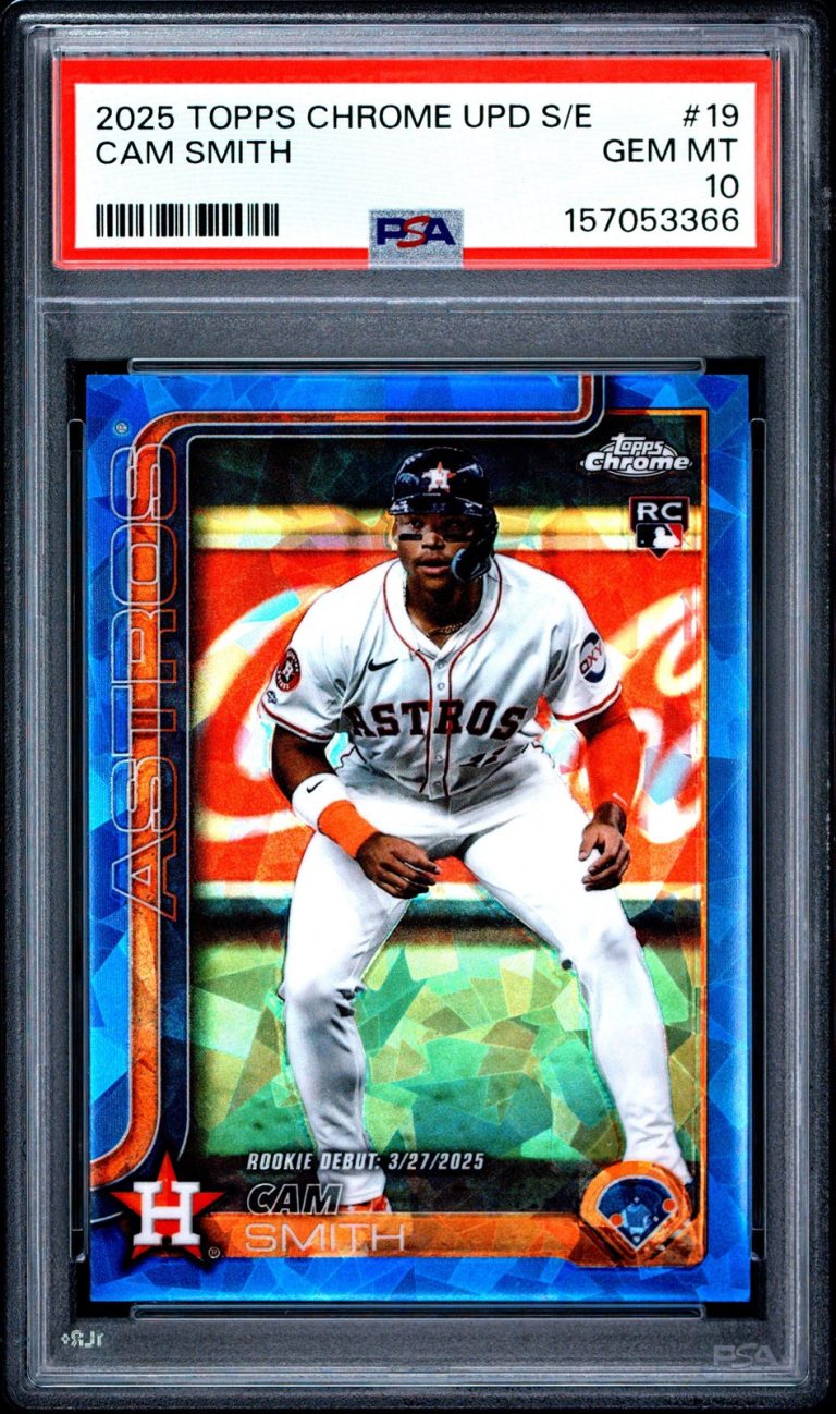 Graded 2025 Topps Chrome Update S/E Cam Smith #USC19 Rookie Card PSA 10