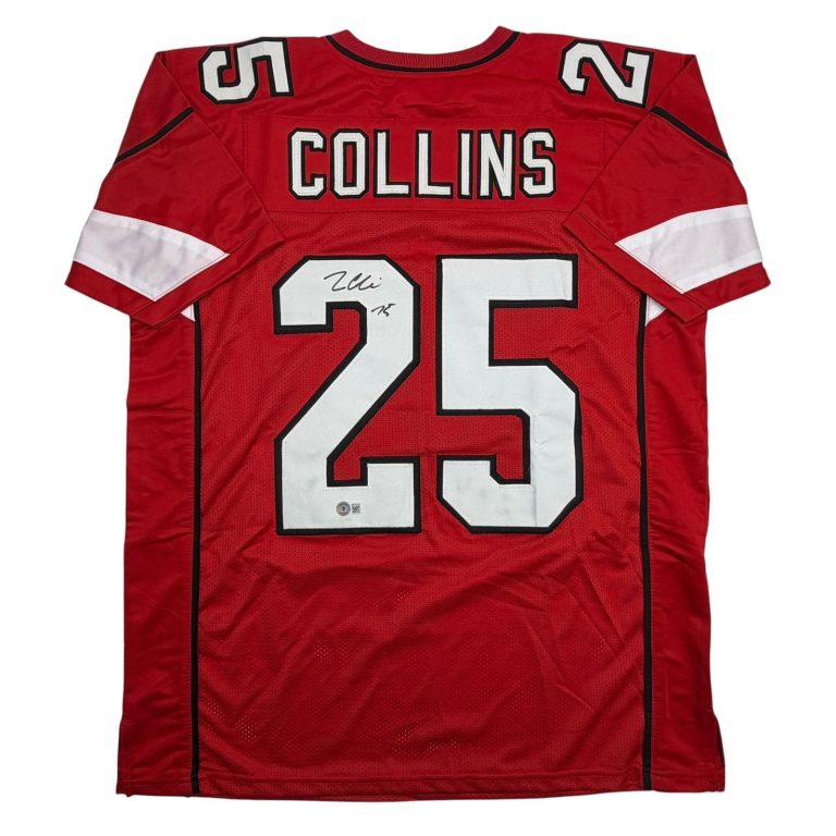 Autographed/Signed Zaven Collins Arizona Red Football Jersey Beckett COA
