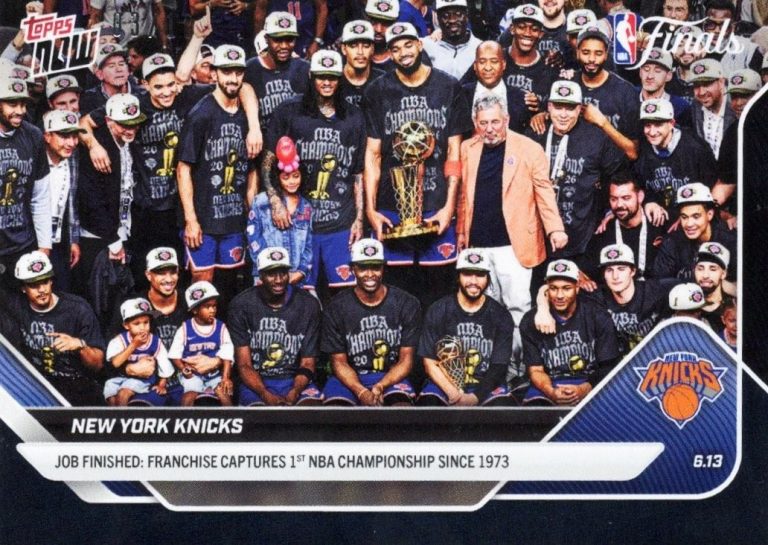 2025 Topps Now New York Knicks #341 Black Foil /10 Basketball Card