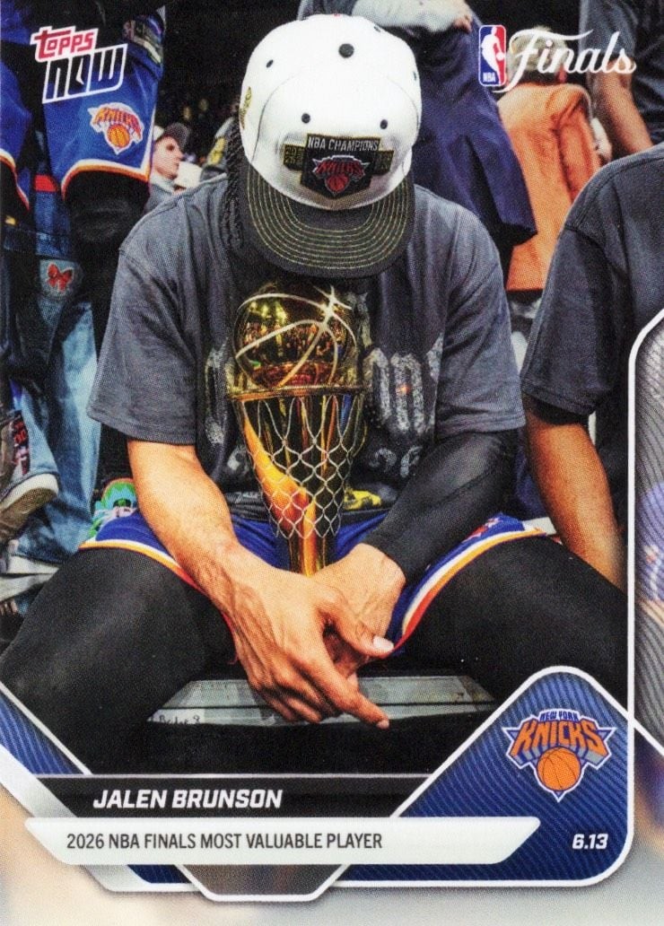 2025 Topps Now Jalen Brunson #339SP New York Knicks Basketball Card