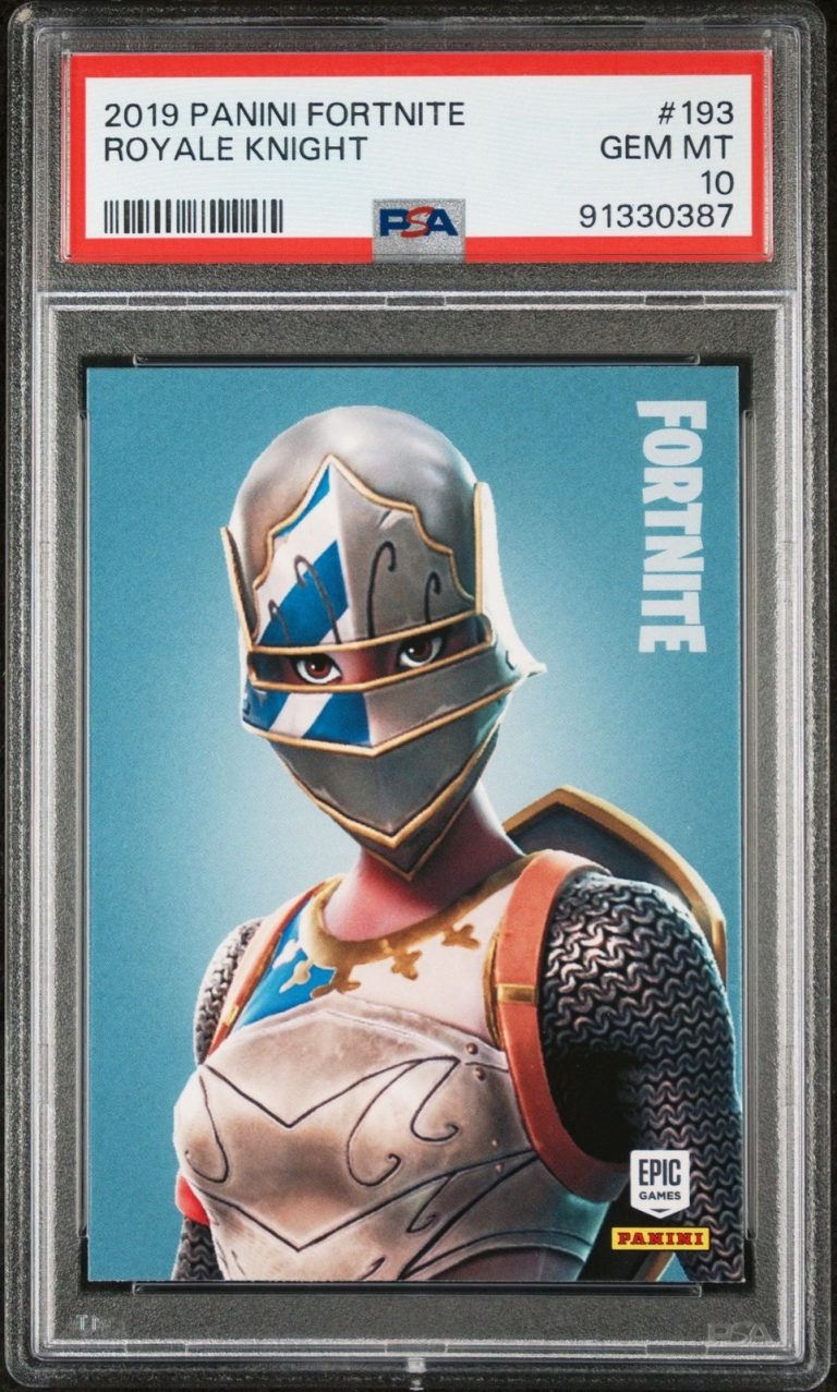 Graded 2019 Panini Fortnite Royale Knight 193 Trading Card PSA 10 Gem Mint
