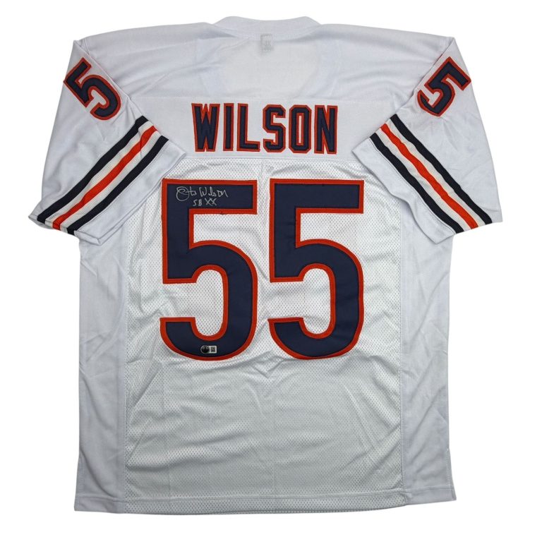 Autographed/Signed Otis Wilson Chicago White Football Jersey Beckett COA