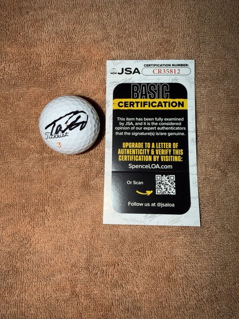Tommy Fleetwood Signed Official Titleist Golf Ball PGA Legend Star JSA Auth