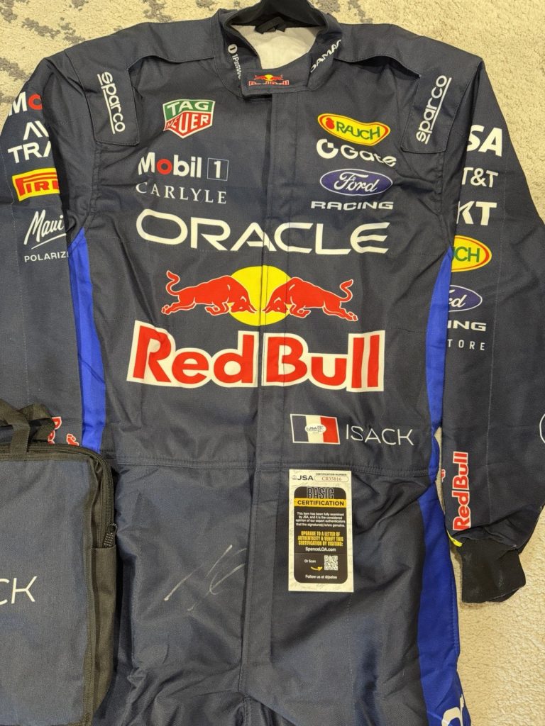 Isack Hadjar Signed Full Size Red Bull Racing 2026 Season Race Suit JSA Auth
