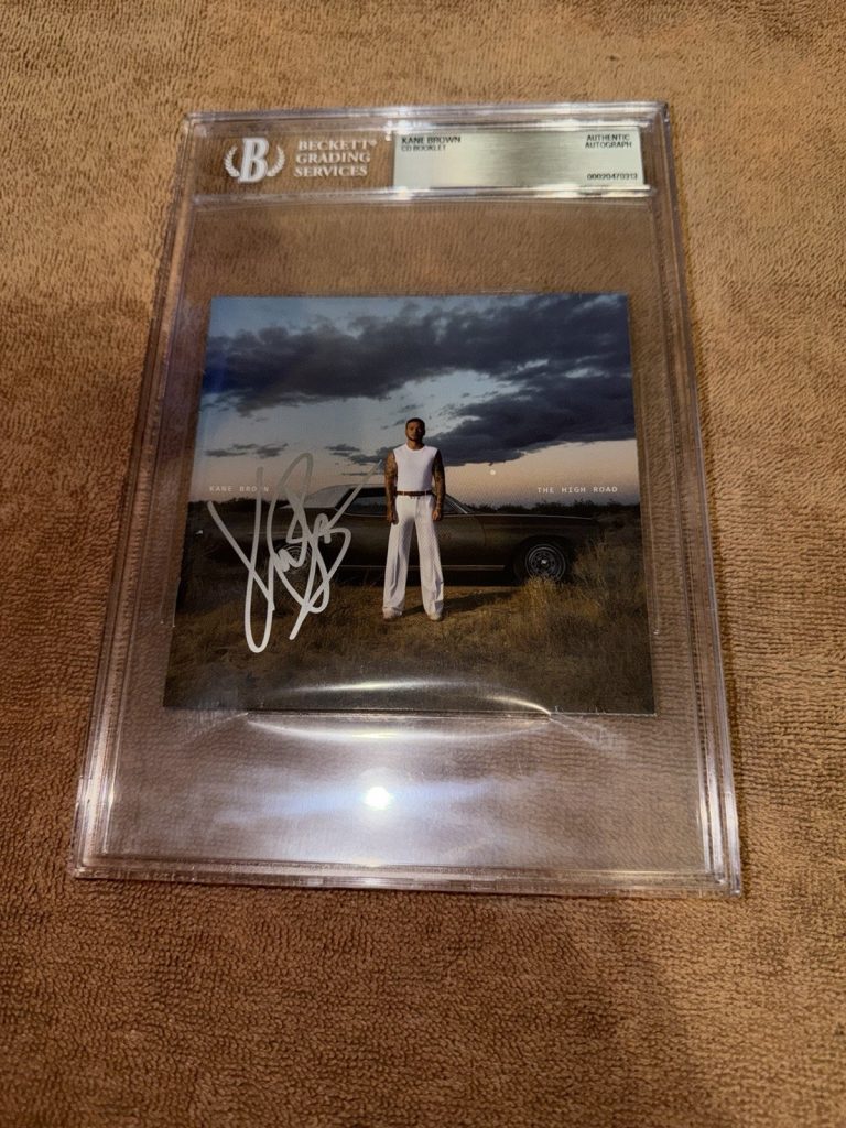 Kane Brown Signed The High Road CD Booklet Country Music Legend Grammy Beckett