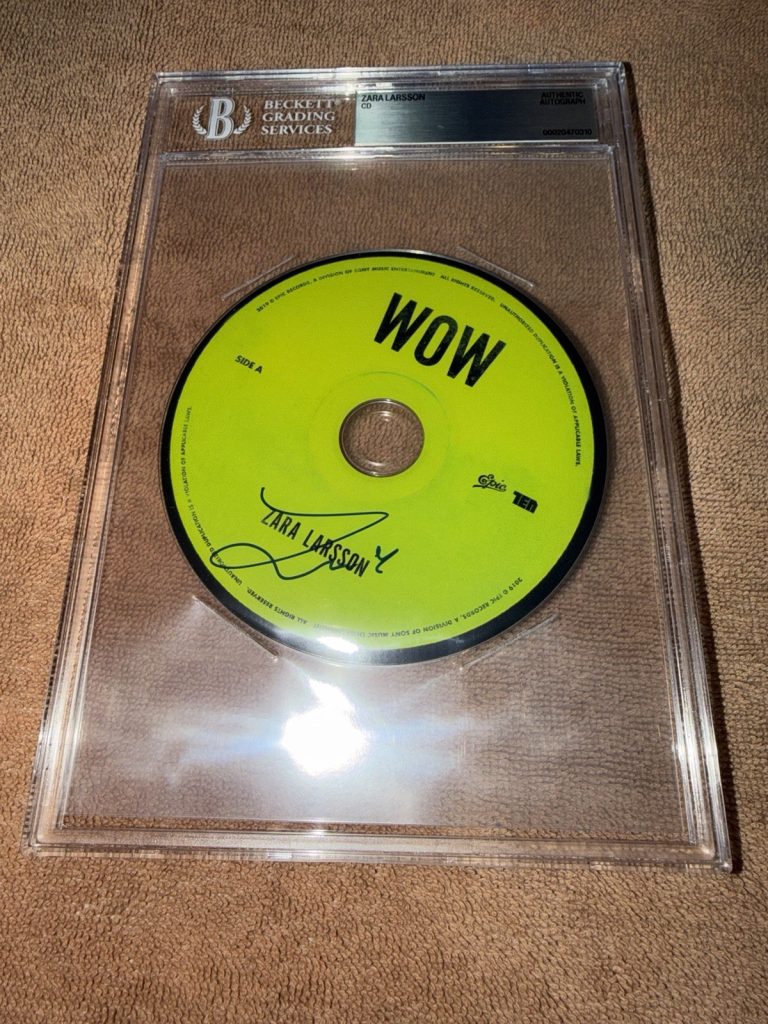 Zara Larsson Signed WOW CD Pop Music Legend Sweden Princess Beckett