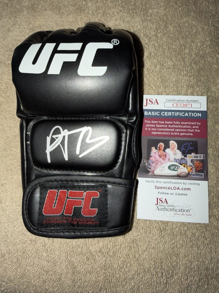 Paddy Pimblett Signed UFC MMA Glove UFC Champ The Baddy Legend JSA Auth