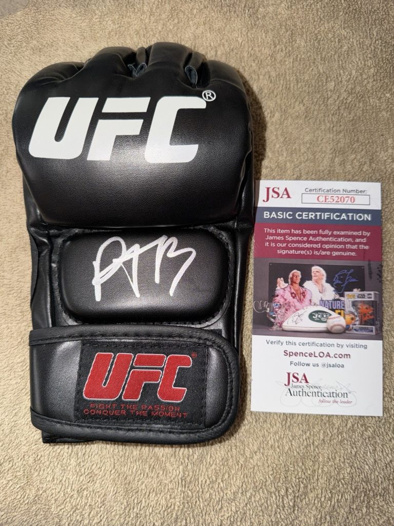 Paddy Pimblett Signed UFC MMA Glove UFC Champ The Baddy Legend JSA Auth #2