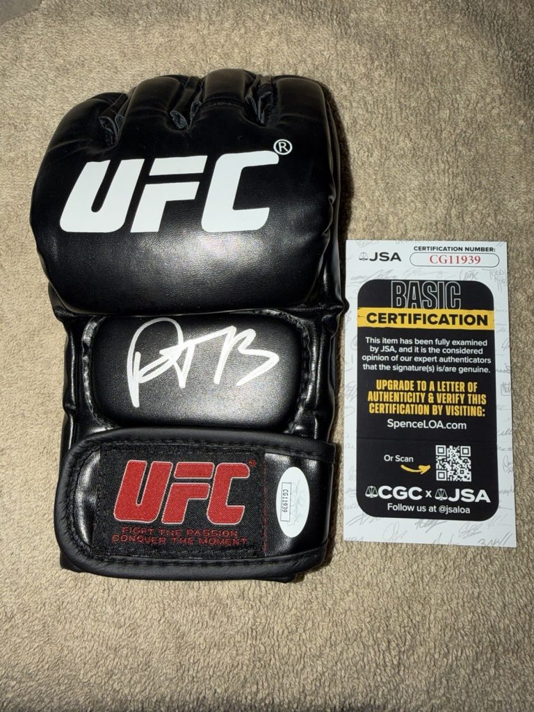 Paddy Pimblett Signed UFC MMA Glove UFC Champ The Baddy Legend JSA Auth #3