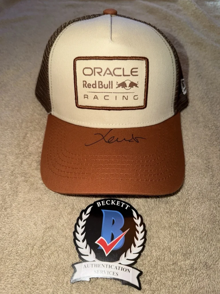 Laurent Mekies Signed Official Red Bull Racing Hat F1 Principle Beckett