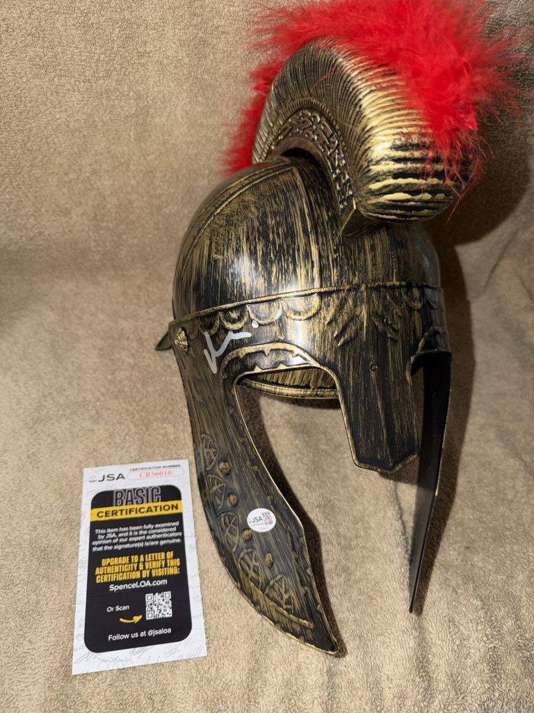 Matt Damon Signed Full Size Odysseus Helmet The Odyssey Star IMAX JSA Auth #3