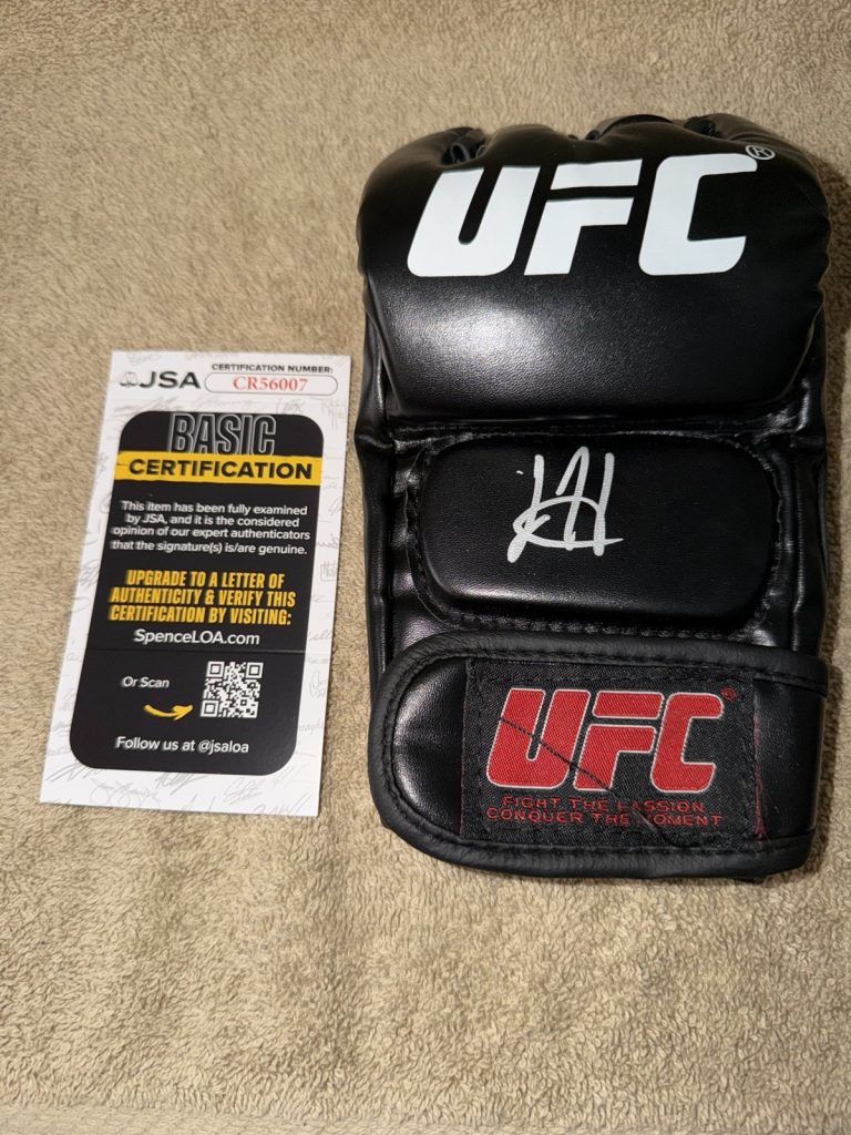 Josh Hokit Signed UFC MMA Glove UFC Legend Michelle Obama Brittney JSA Auth