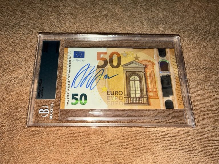 Andrea Kimi Antonelli Signed Official 50 Euro Bill Currency Mercedes BAS #4