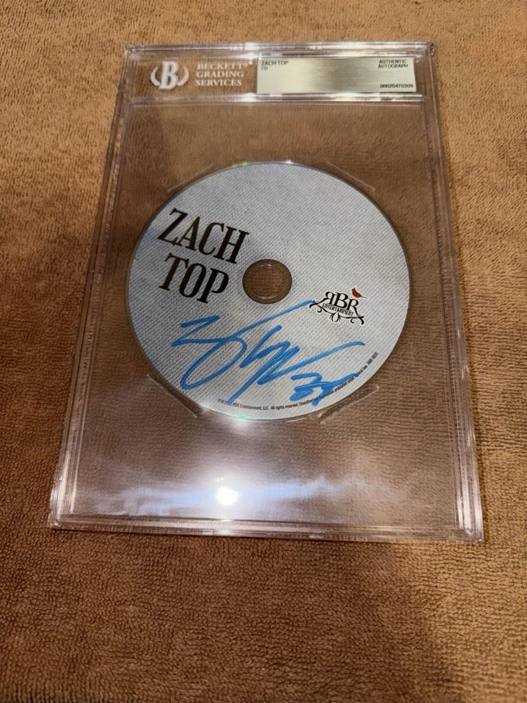 Zach Top Signed Zach Top CD Country Music Legend Grammy Beckett #2