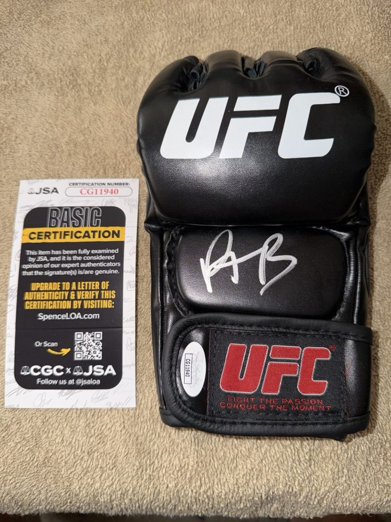 Paddy Pimblett Signed UFC MMA Glove UFC Champ The Baddy Legend JSA Auth #4