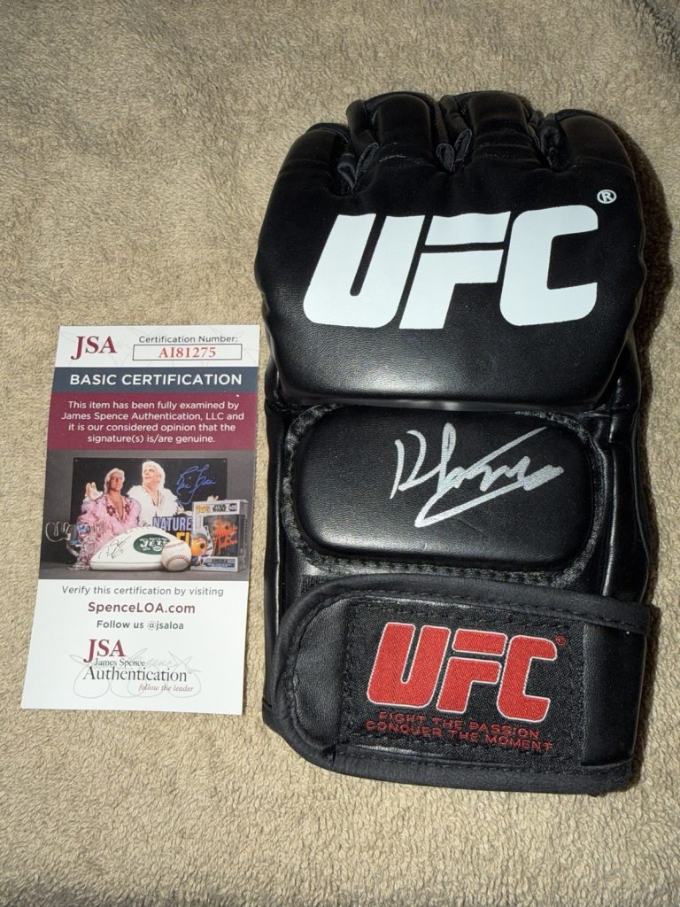 Shavkat Rakhmonov Signed UFC MMA Glove UFC Champ Nomad JSA Auth